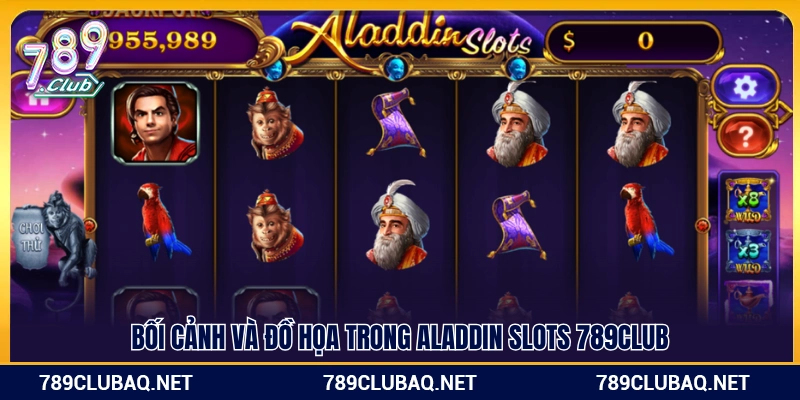 Cốt truyện lẫn giao diện Aladdin Slots 789Club
