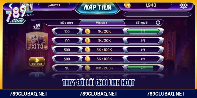 Linh hoạt điều chỉnh chiến thuật chơi bài